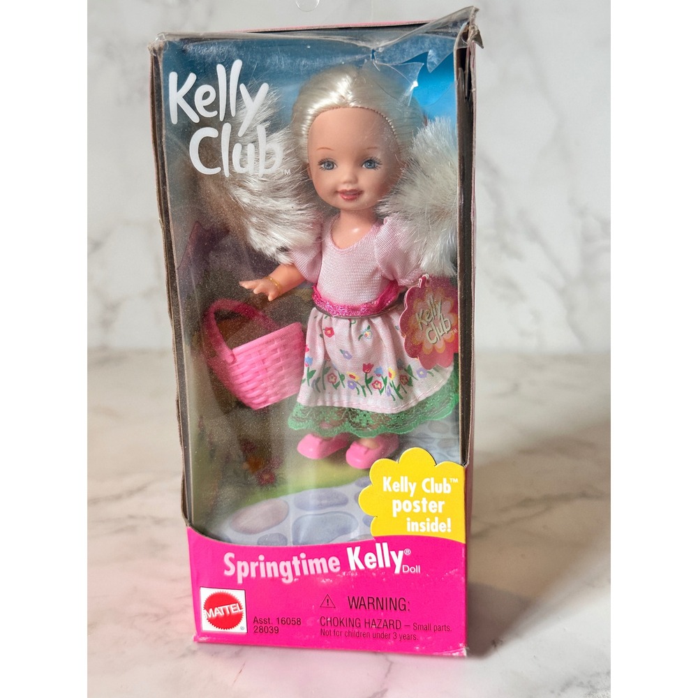Mattel Kelly Club Springtime Kelly Doll 2000 NRFB Poster Inside